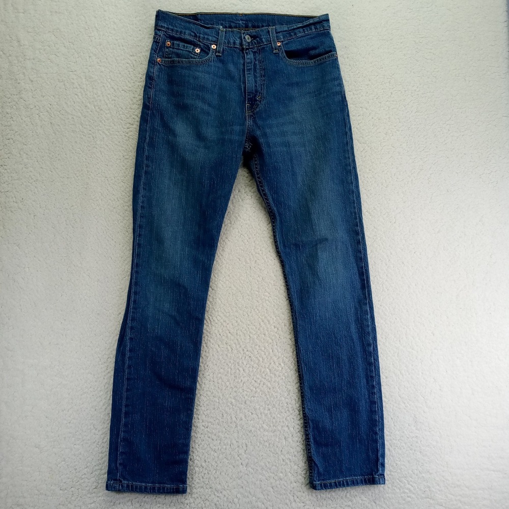 Levi Strauss Co 502‎ Regular Taper Fit Jeans Mens Blue Denim W32 L34
